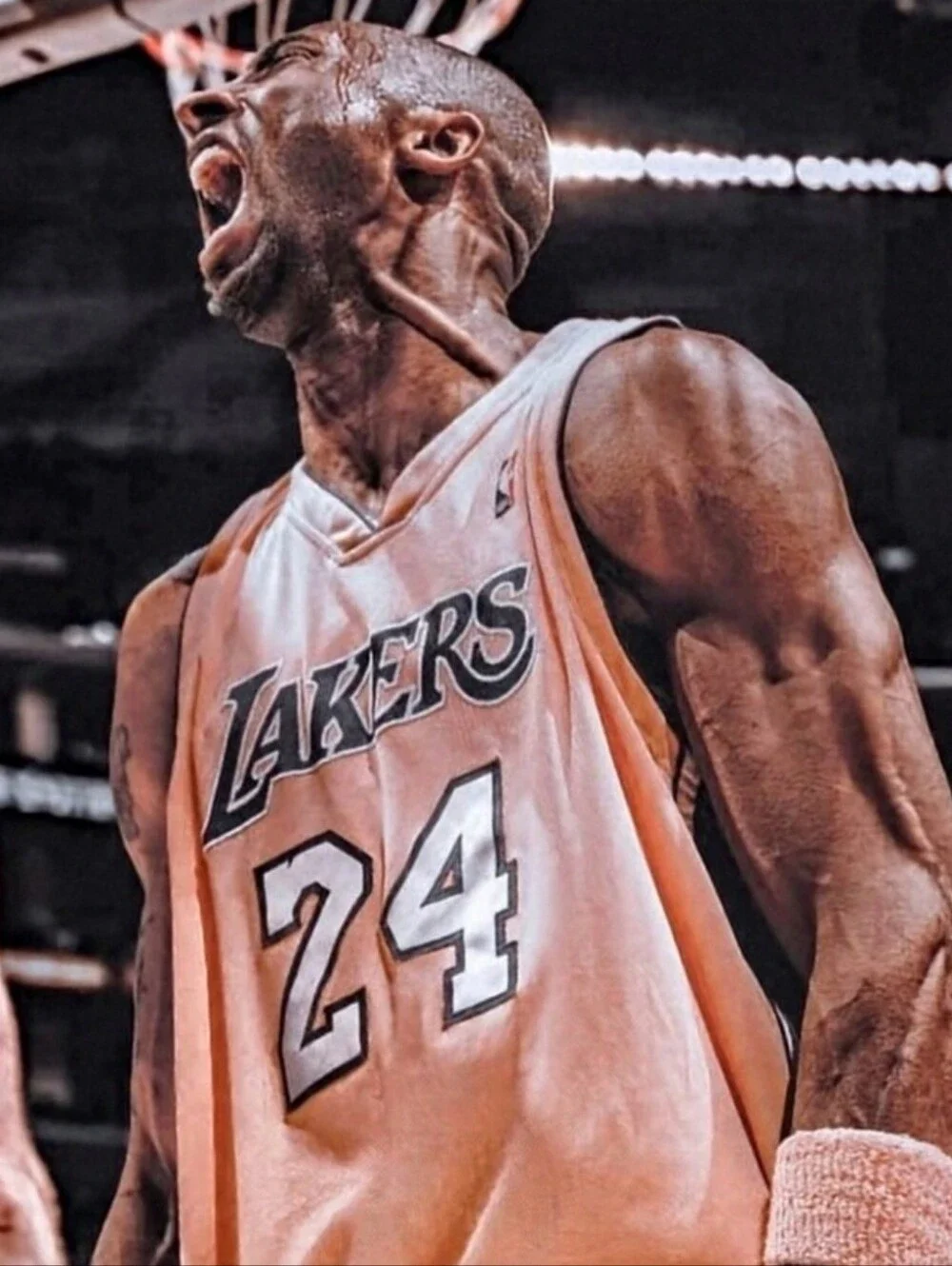 NEW!💯 KOBE BRYANT LAKERS 8.5x11 ULTRA GLOSSY VINTAGE CREATED BASKETBALL POSTER!